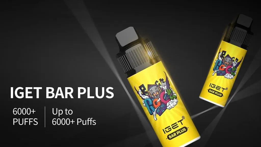 The IGET Bar Plus 6000 device showing its replaceable pod system