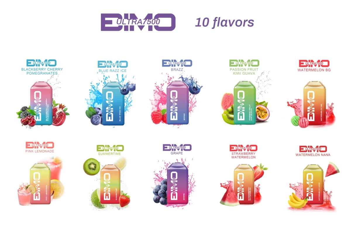 BIMO Ultra 7500 Puffs Rechargeable Disposable Vapes Pen