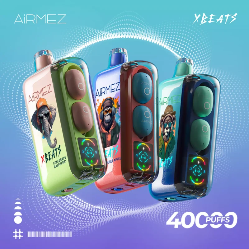 Airmez Xbeats 40000 Puffs Rechargeable Disposable Vapes: The Ultimate Vaping & Audio Experience