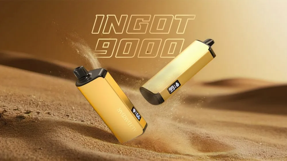 Detailed view of the ALIBARBAR Ingot 9000 Puffs disposable vape
