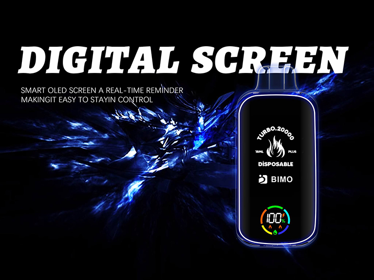 Detailed view of the BIMO Turbo 20000 device features